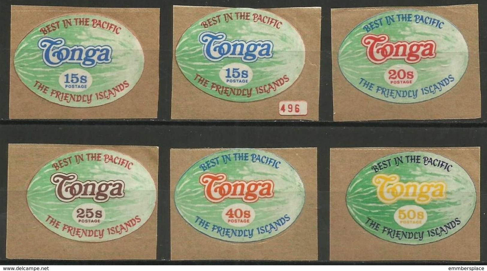 Tonga - 1972 Watermelons Set MNH   Sc 307-11 - Tonga (1970-...)