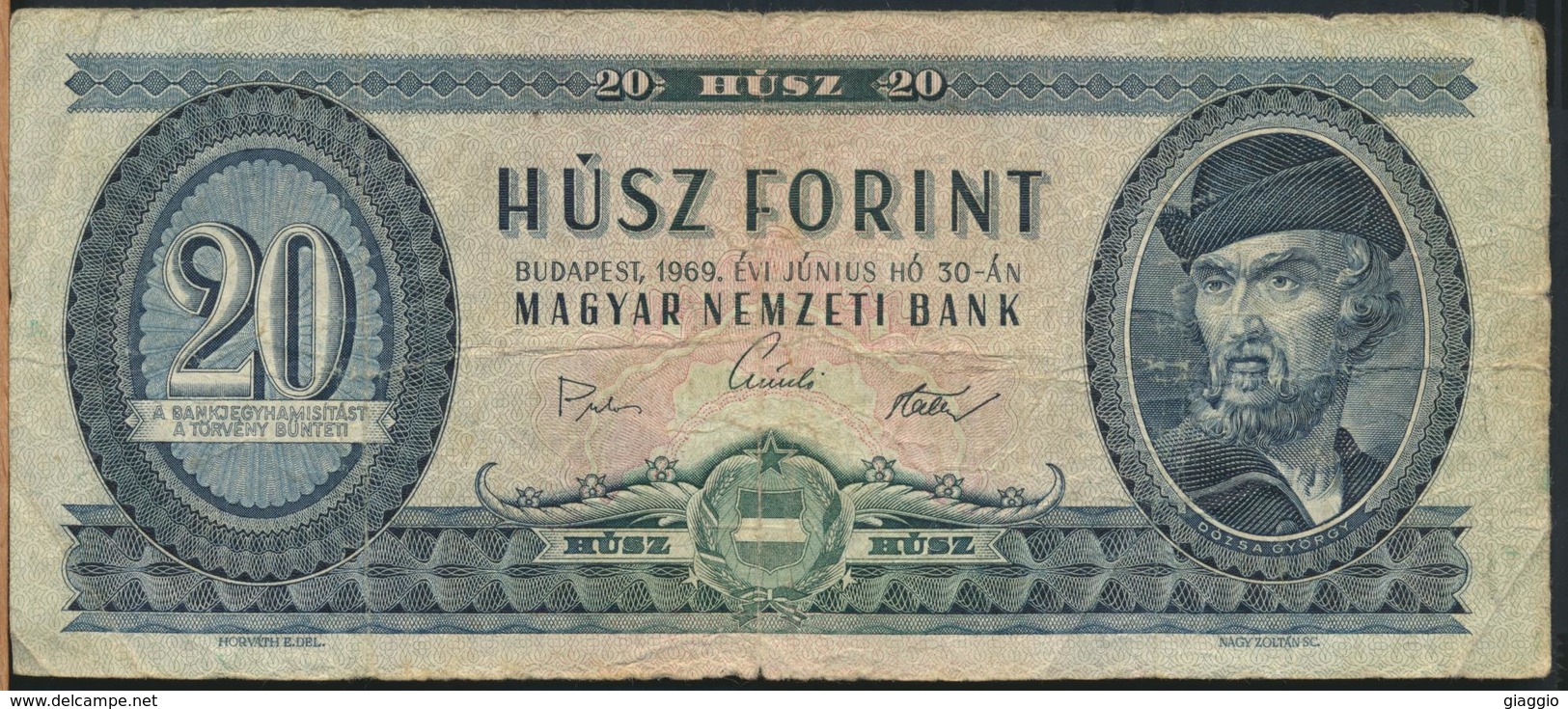 °°° HUNGARY - 20 FORINT 1969 °°° - Ungheria