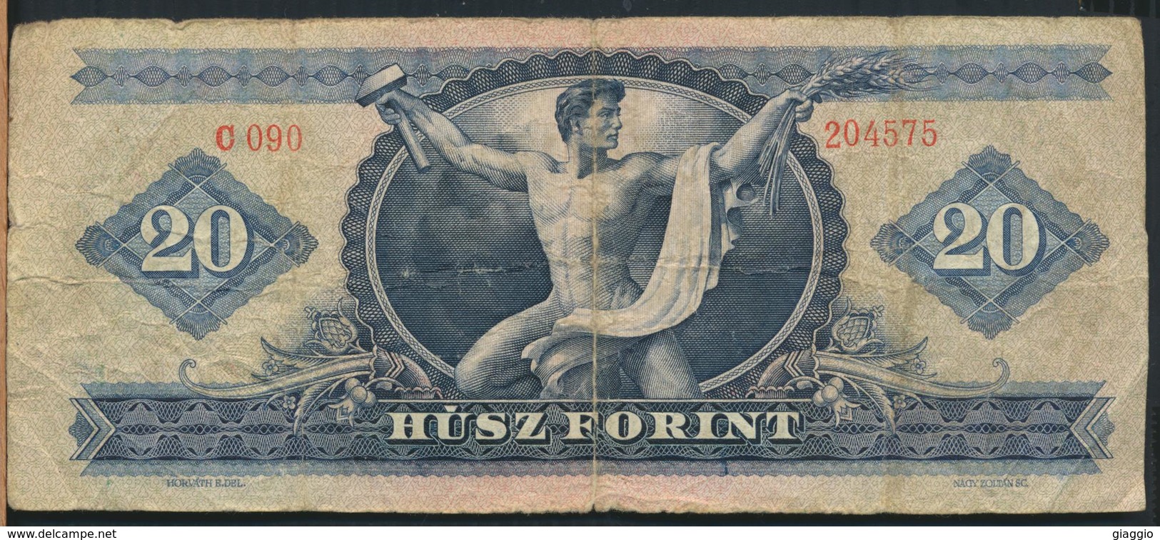 °°° HUNGARY - 20 FORINT 1969 °°° - Ungheria