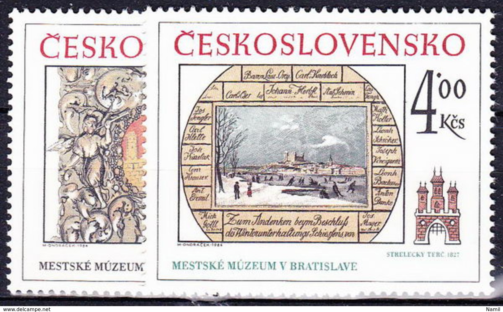 ** Tchécoslovaquie 1984 Mi 2770-1 (Yv 2589-90), (MNH) - Ungebraucht