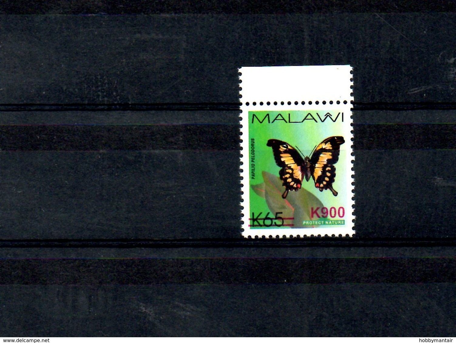 MALAWI, 2018, BUTTERFLY, O/P In Red, NEW VALUE, "k900" 1v. MNH** NEW! - Papillons