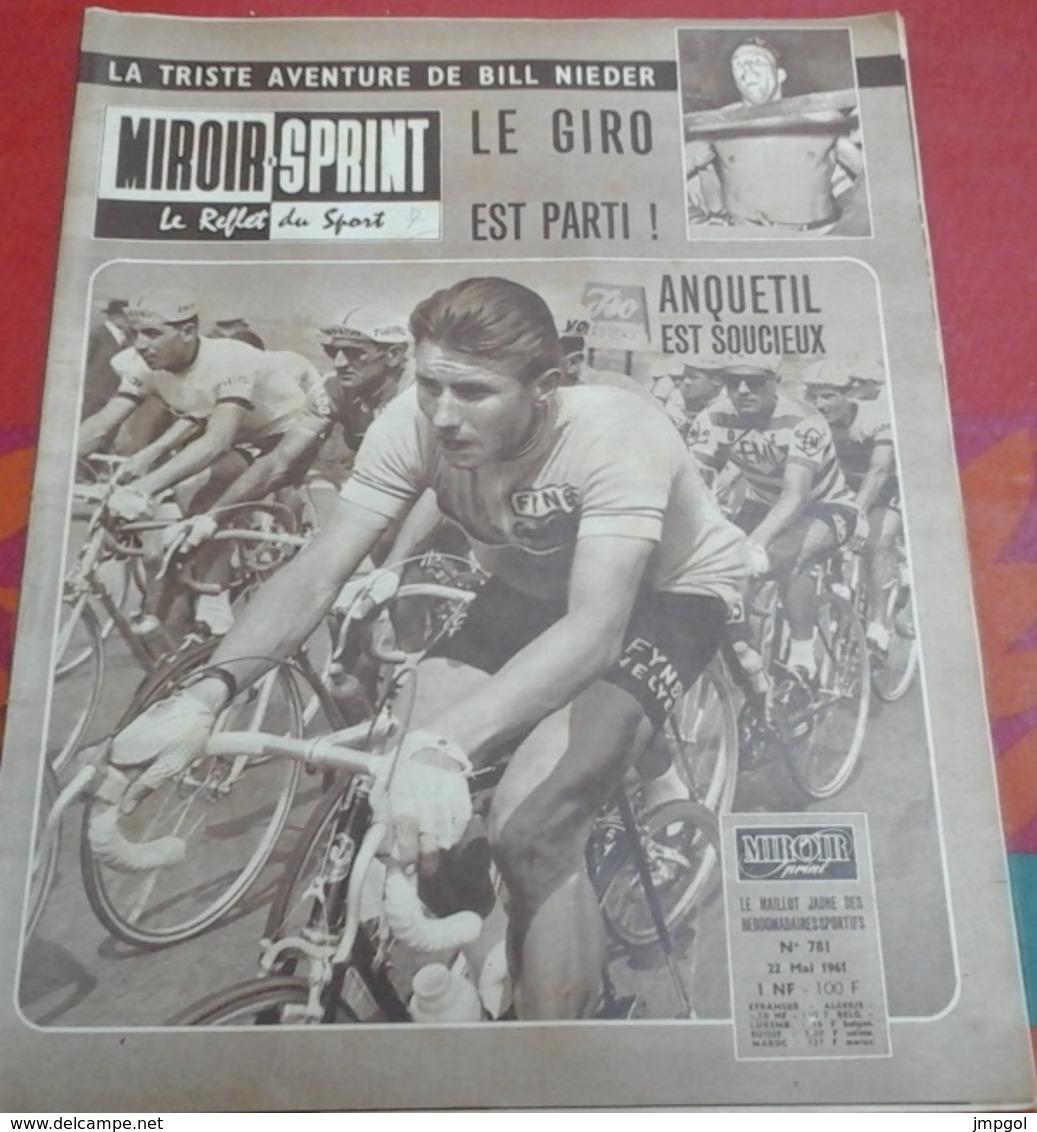 Miroir Sprint N°781 22 Mai 1961 Giro Italie Anquetil Baldini Favero Poblet, Jimmy Greaves,Classiques Ardennaises - Sport