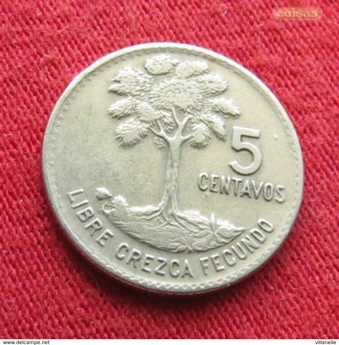 Guatemala 5 Centavos 1968 KM# 266 - Guatemala