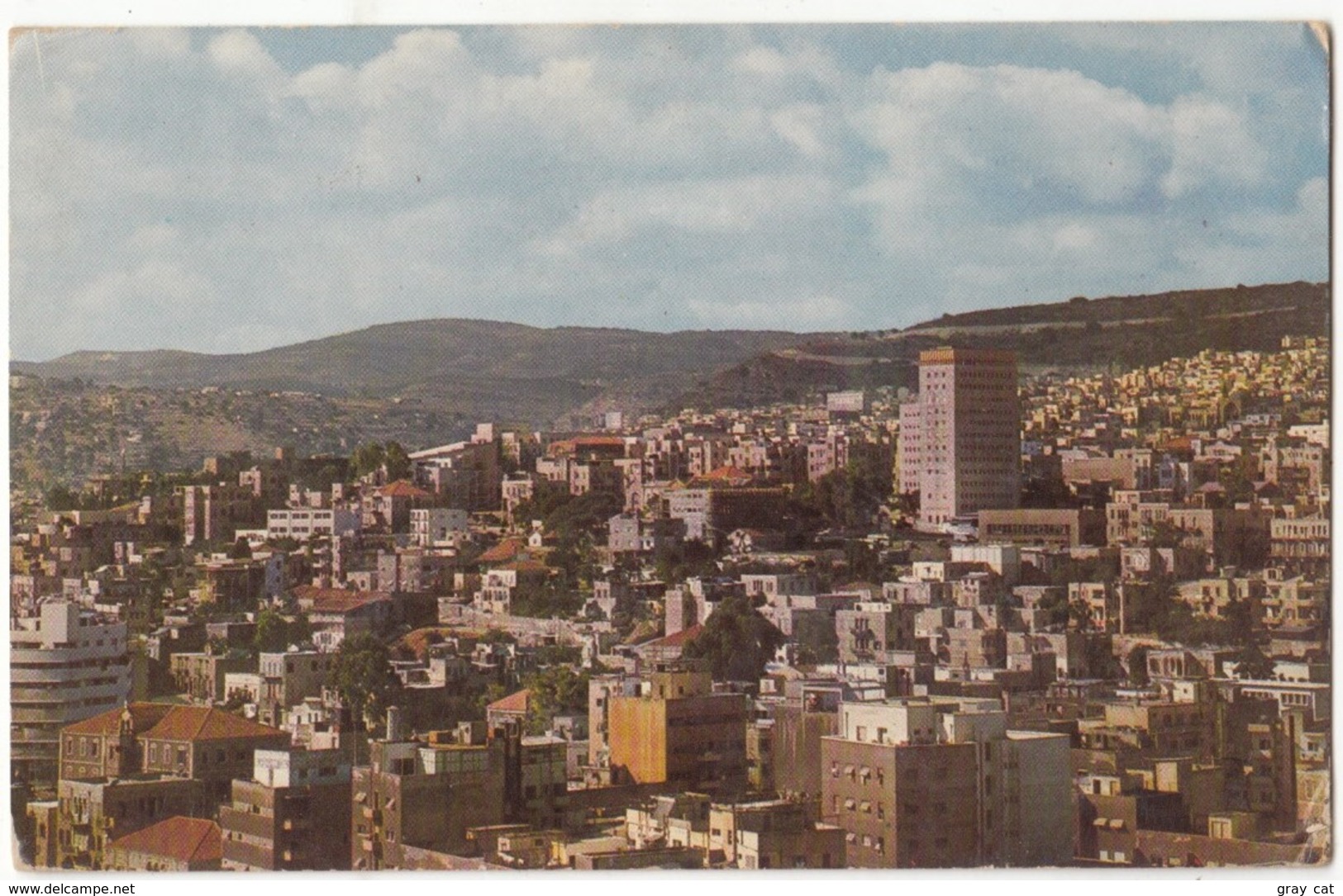 Israel, HAIFA, Hadar Hacarmel, Used Postcard [21614] - Israel
