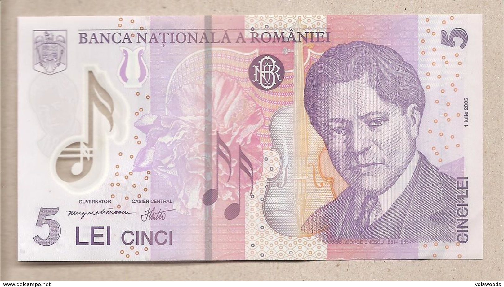 Romania - Banconota Non Circolata FdS Da 5 Lei P-118g - 2014 - Romania