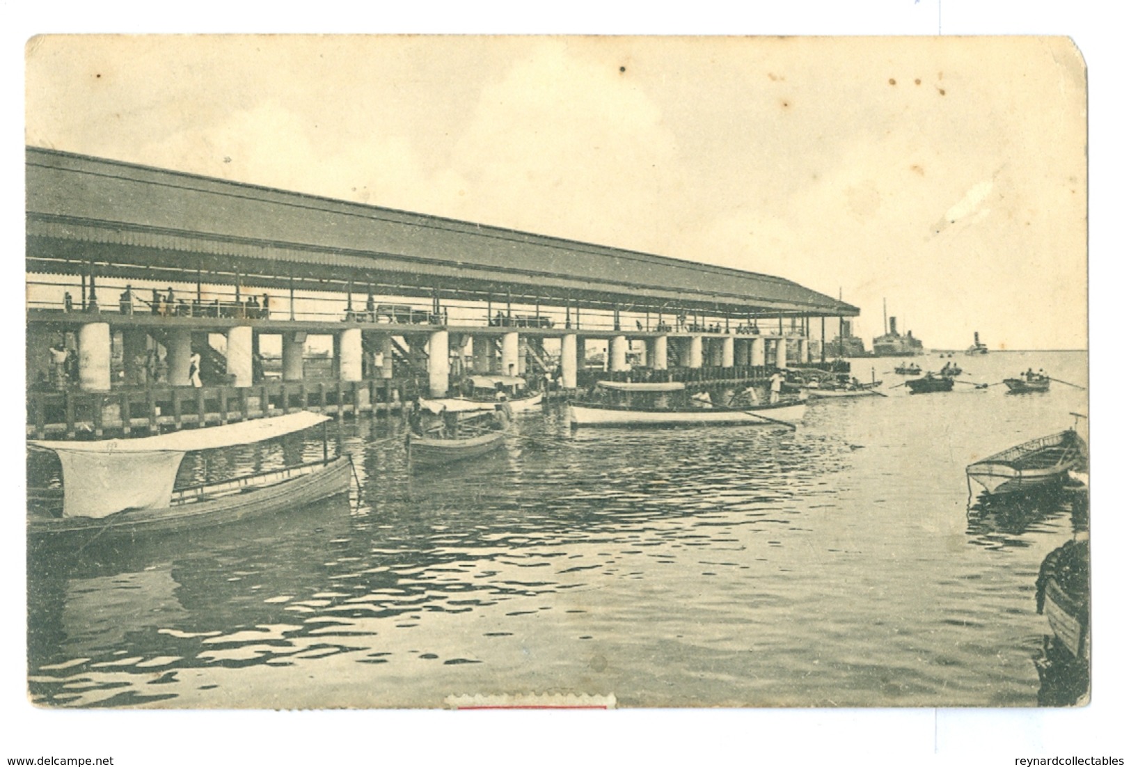 1921, Australia, Perth Pmk On 1d Kangaroo & 1/2d George V Stamp. On Sri Lanka Colombo Jetty Pc, To UK. - Covers & Documents