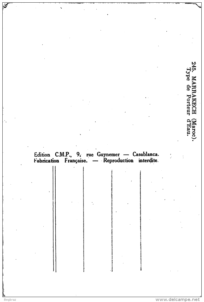 MARRAKECH       PORTEUR D EAU - Marrakech