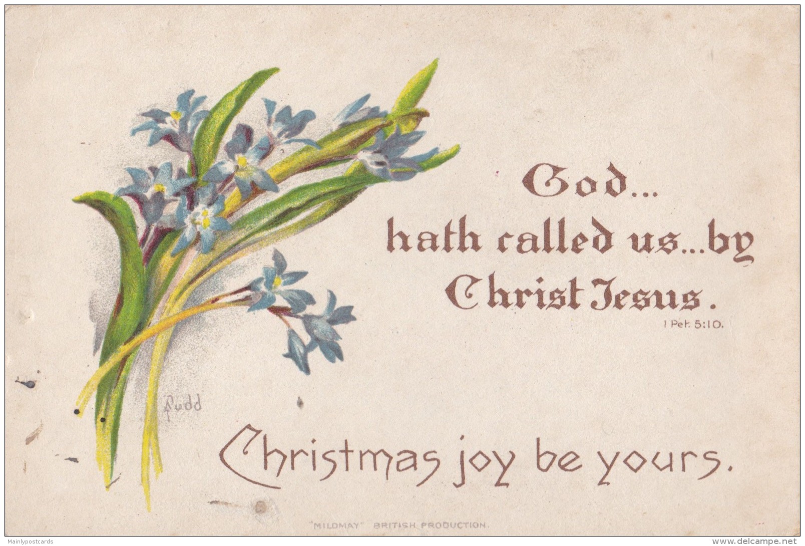 AR69 Greetings - Christmas Joys Be Yours - Plain Back - Other & Unclassified
