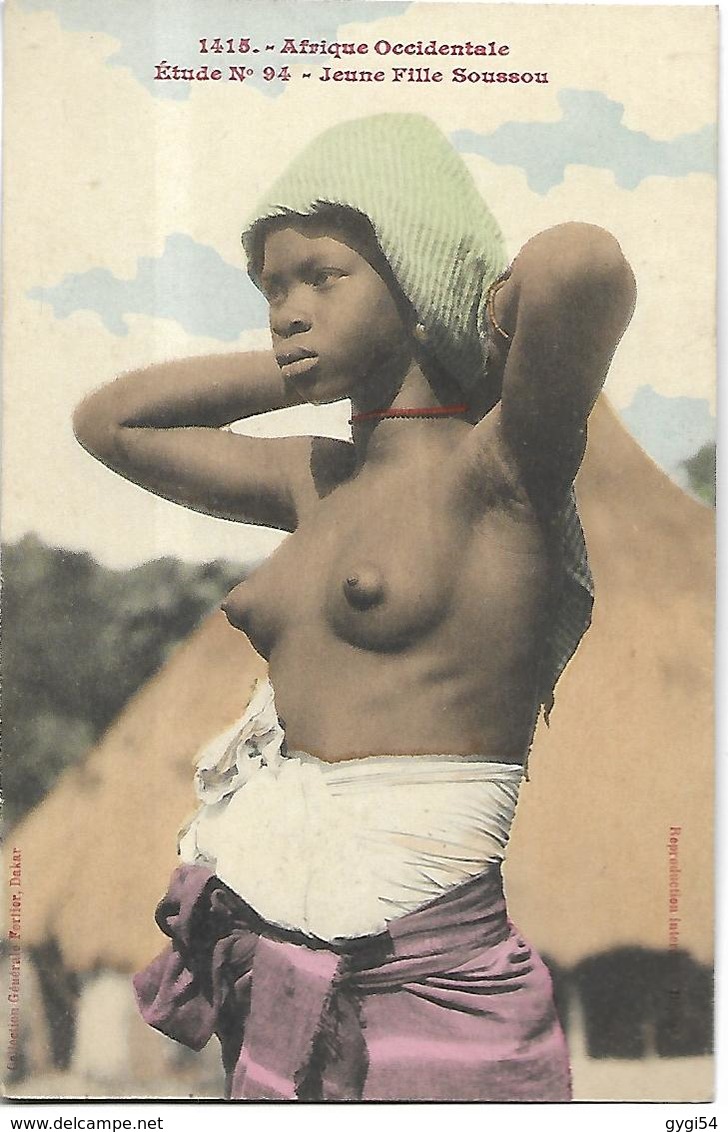 Afrique Occidentale   Jeune Fille Soussou - Guinée