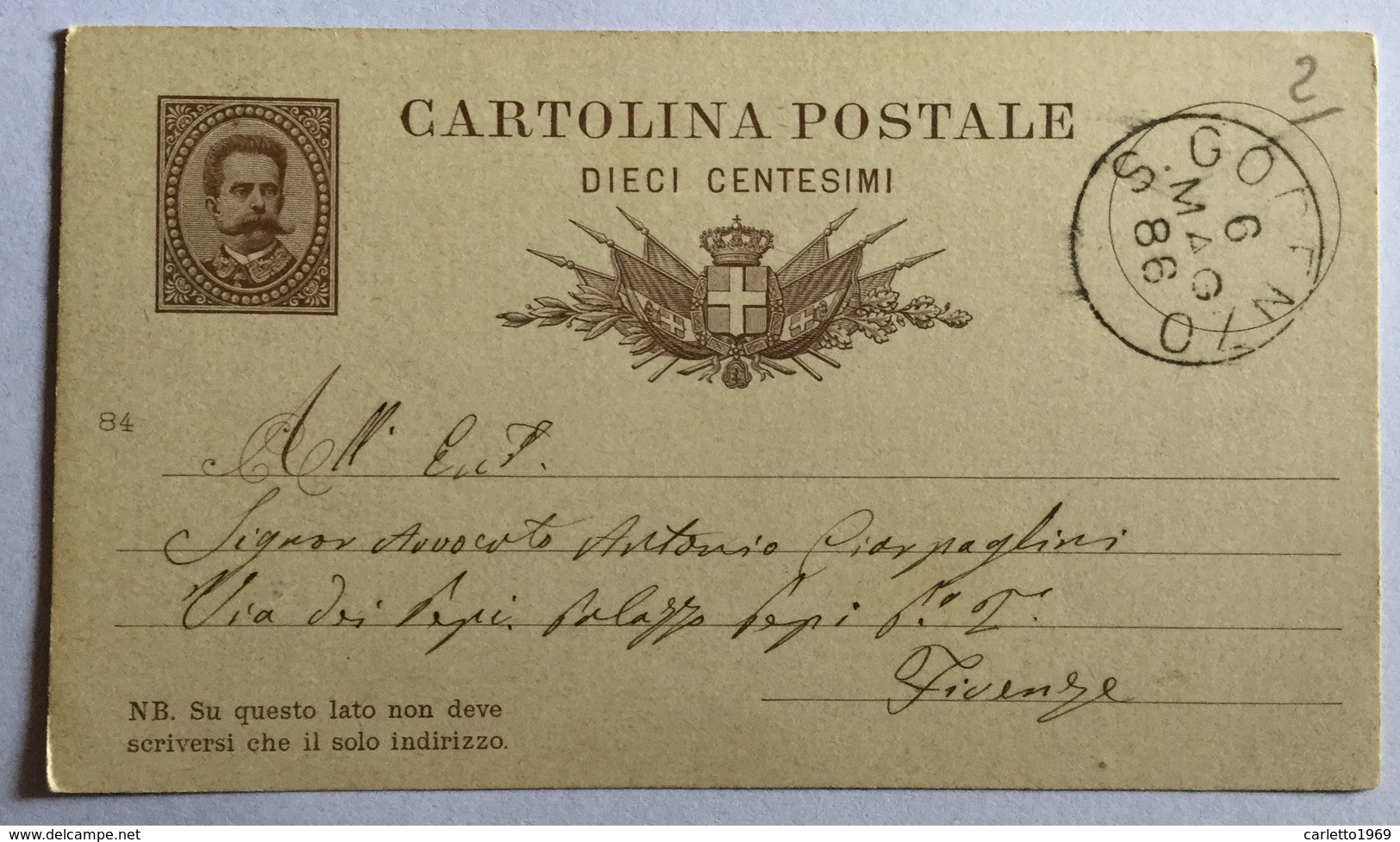 Cartolina Postale 10 Centesimi - Entiers Postaux