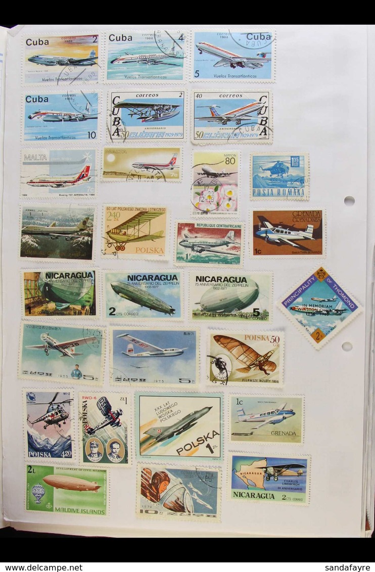 TRANSPORT 1960's-1990's FINE USED COLLECTION. An All World Countries, ALL DIFFERENT Collection Featuring Aircraft, Helic - Non Classés