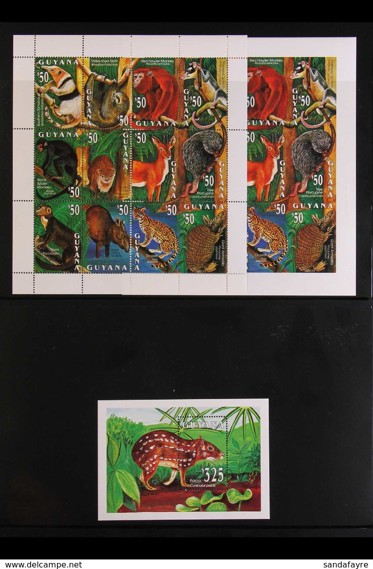 WILDLIFE ON STAMPS GUYANA 1970's To 1990's Never Hinged Mint Collection Of Stamps And Sheetlets Featuring A Range Of Wil - Non Classés