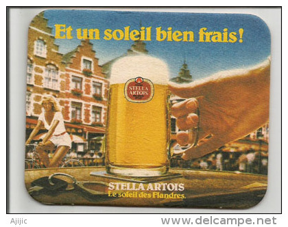 Stella Artois "Le Soleil Des Flandres"  Sous Bock Bon état - Sotto-boccale
