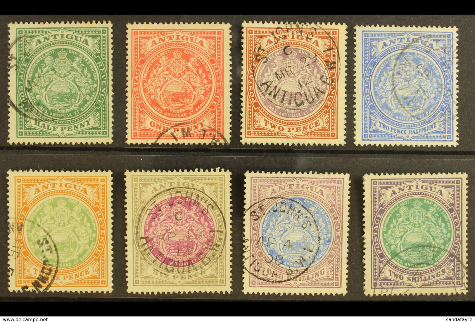 1908-17 Coat Of Arms Defins, Wmk Mult Crown CA Set, SG 41/50, Good To Fine Used (8). For More Images, Please Visit Http: - Autres & Non Classés