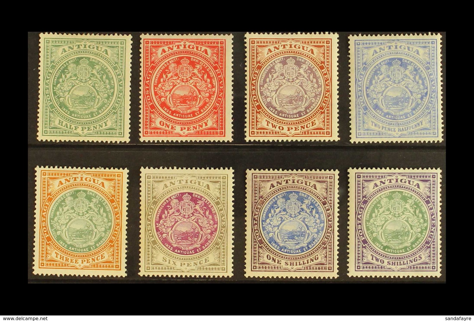 1908-17 MCA Wmk "Badge" Definitive Set, SG 41/50, Fine Mint (8 Stamps) For More Images, Please Visit Http://www.sandafay - Autres & Non Classés
