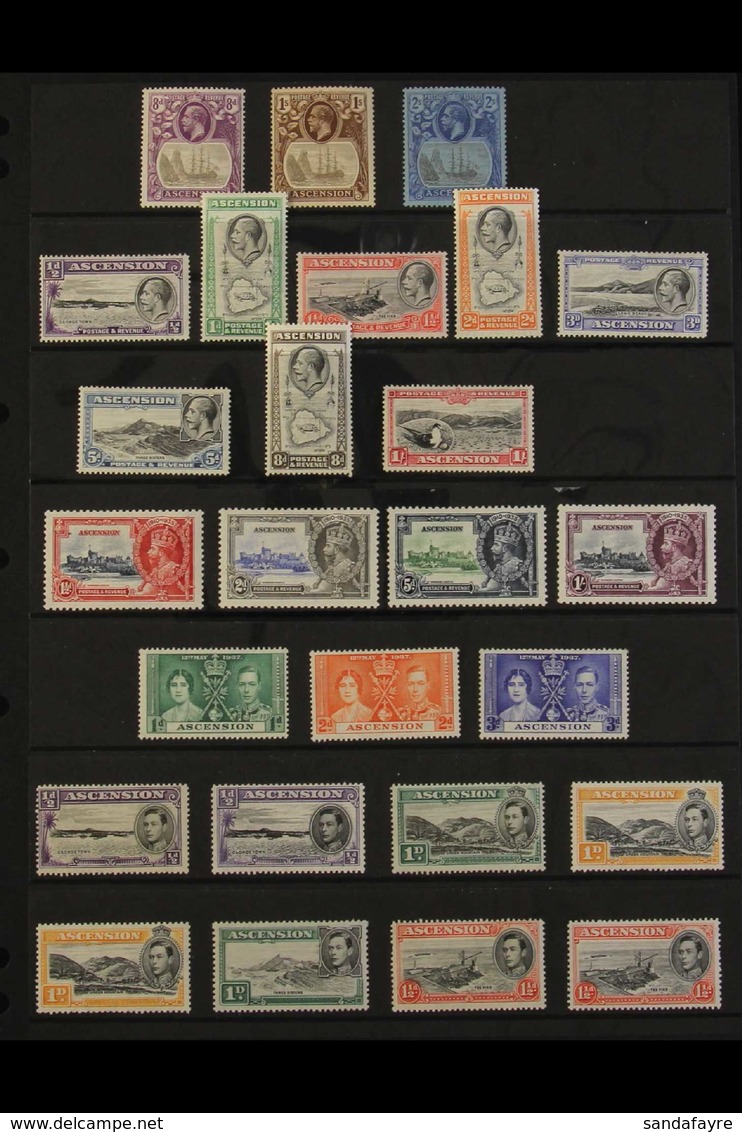 1924-1952 FINE MINT COLLECTION. An Attractive, ALL DIFFERENT Mint Collection Presented On A Pair Of Stock Pages. Include - Ascension (Ile De L')