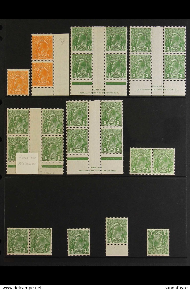 1926-30 KGV HEADS - VFM / NHM PERF 13½ X 12½ COLLECTION A Beautiful Collection Of Issues Watermarked Small Crown Over A  - Sonstige & Ohne Zuordnung