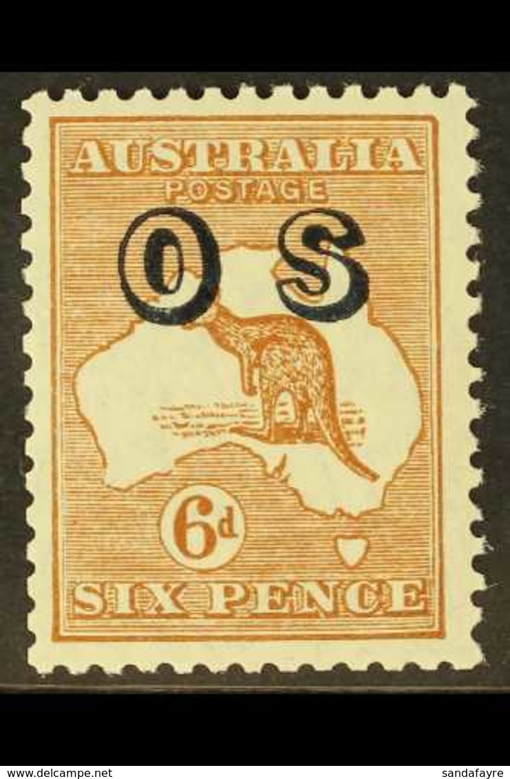 OFFICIAL 1932 6d Chestnut Opt'd "OS", SG O127, Never Hinged Mint. Very Fresh. For More Images, Please Visit Http://www.s - Autres & Non Classés