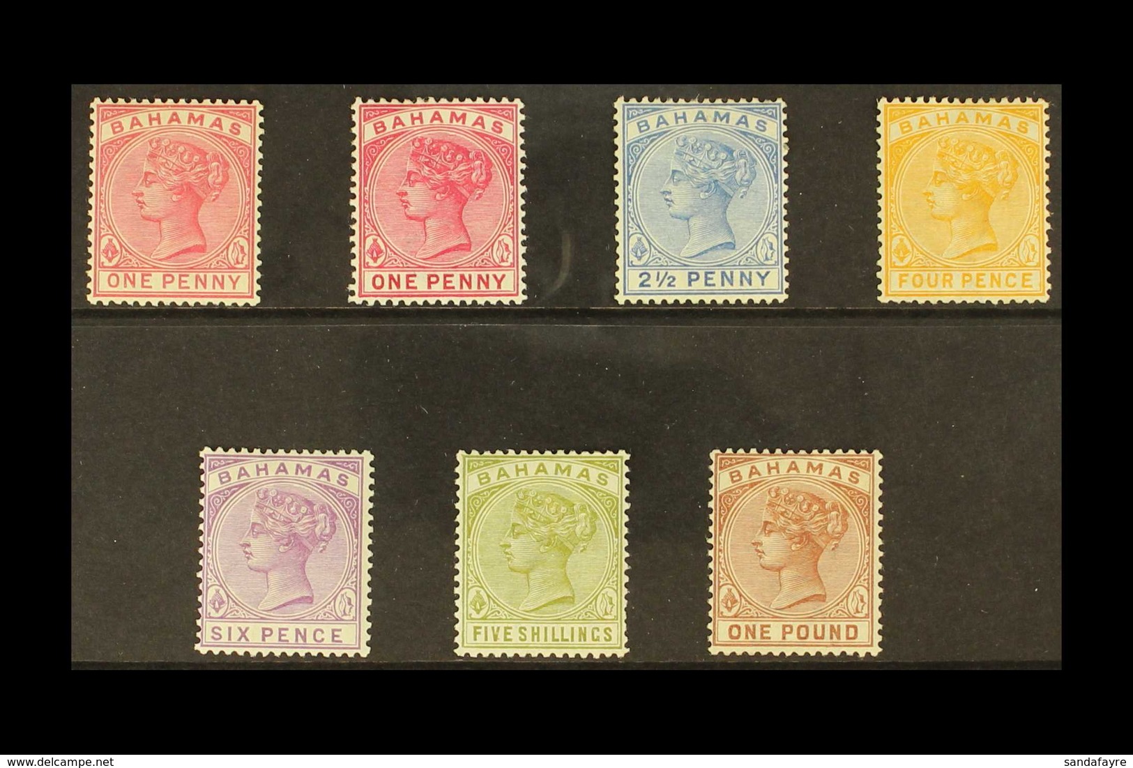 1884-90 QV Definitive Set With 1d Shade, SG 47/57, Fine Mint (7 Stamps) For More Images, Please Visit Http://www.sandafa - Sonstige & Ohne Zuordnung