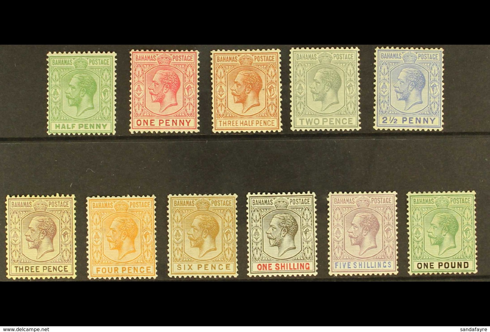 1921-37 KGV Definitive Set, SG 115/25, Fine Mint (11 Stamps) For More Images, Please Visit Http://www.sandafayre.com/ite - Sonstige & Ohne Zuordnung