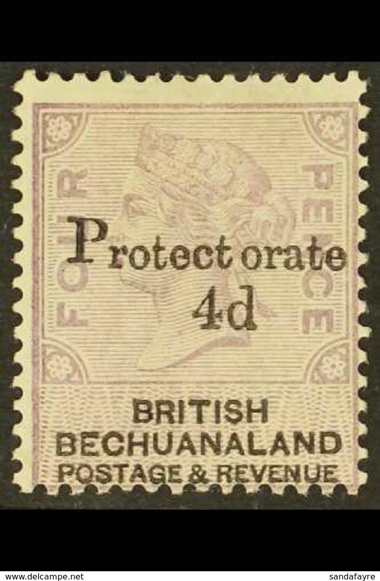 1888 Protectorate 4d On 4d Lilac & Black, SG 44, Fine Mint With Large Part OG. For More Images, Please Visit Http://www. - Autres & Non Classés