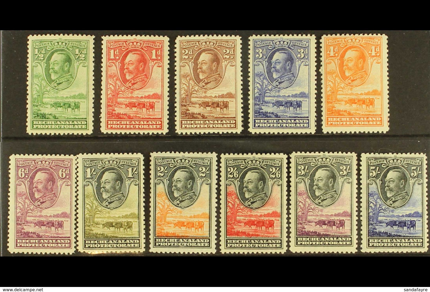 1932 KGV "Boabab Tree" Definitive Set To 5s, SG 99/109, Very Fine Mint (11 Stamps) For More Images, Please Visit Http:// - Autres & Non Classés