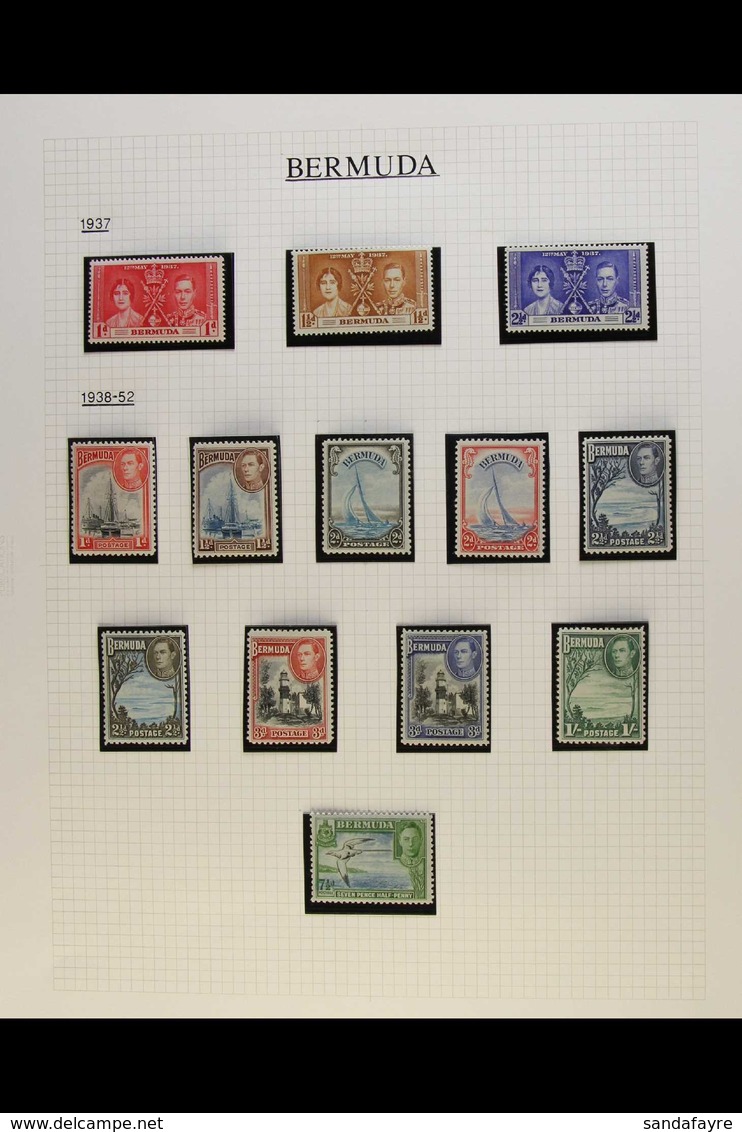 1937-52 KGVI MINT COLLECTION, CAT £540+ Includes 1938-52 With All Values To The Large Key Plates Which Include The 2s (S - Bermuda