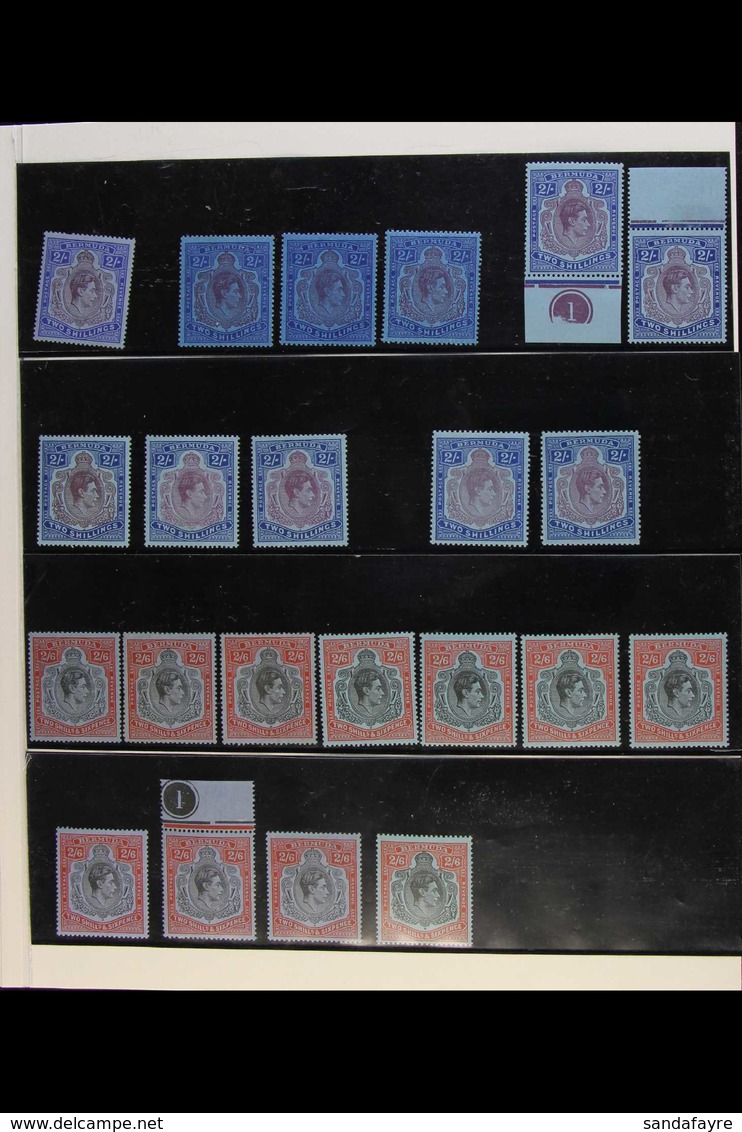 1938-53 KING GEORGE VI MINT KEY TYPES An Attractive Assembly Of Mostly Fine Mint Stamps With 2s X11 Incl 1938 Perf 14 Ch - Bermudes