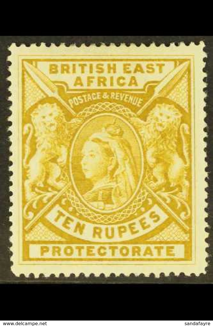 1897 10r. Yellow Bistre, SG 97, Mint With Large Part Gum. For More Images, Please Visit Http://www.sandafayre.com/itemde - Britisch-Ostafrika