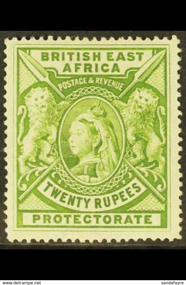 1897 20r. Pale Green, SG 98, Very Fine Mint.  For More Images, Please Visit Http://www.sandafayre.com/itemdetails.aspx?s - Britisch-Ostafrika