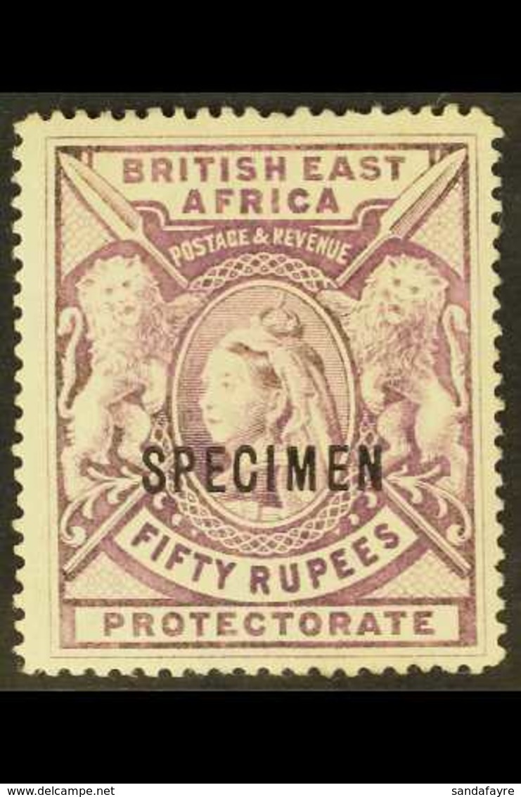 1897 50r Mauve, Watermark Reversed, Overprinted "SPECIMEN", SG 99xs, Fine Mint. For More Images, Please Visit Http://www - Britisch-Ostafrika
