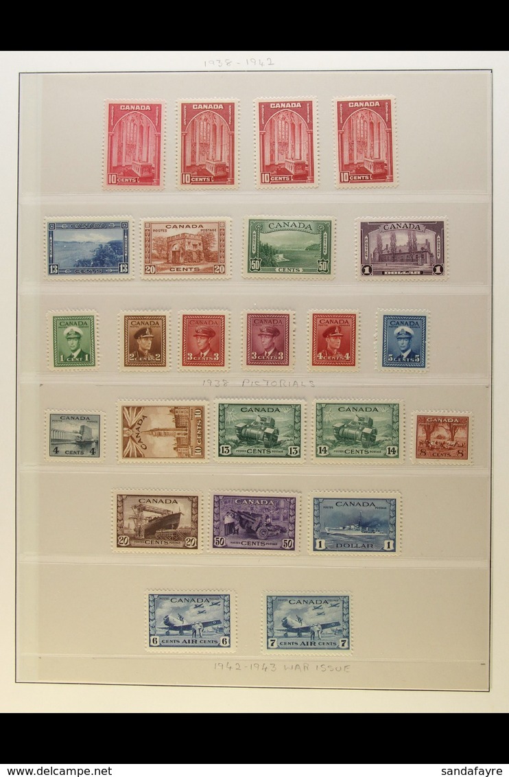 1937-52 ATTRACTIVE MINT COLLECTION Includes 1937-38 Definitive Set Complete With Air And Coil Set (plus Additional Coil  - Sonstige & Ohne Zuordnung