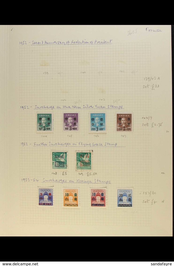 1949 - 1966 CHIEFLY MINT COLLECTION Mint And Used Collection Mounted Up On Pages With A High Percentage Of Complete Sets - Autres & Non Classés