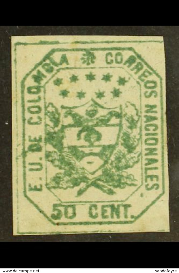 1863 50c Green, Sc 29 (SG 25), Very Fine Mint. For More Images, Please Visit Http://www.sandafayre.com/itemdetails.aspx? - Kolumbien