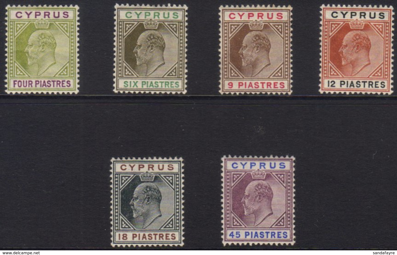 1904-10 4pi To 45pi SG 66/71, Very Fine Mint. (6 Stamps) For More Images, Please Visit Http://www.sandafayre.com/itemdet - Autres & Non Classés