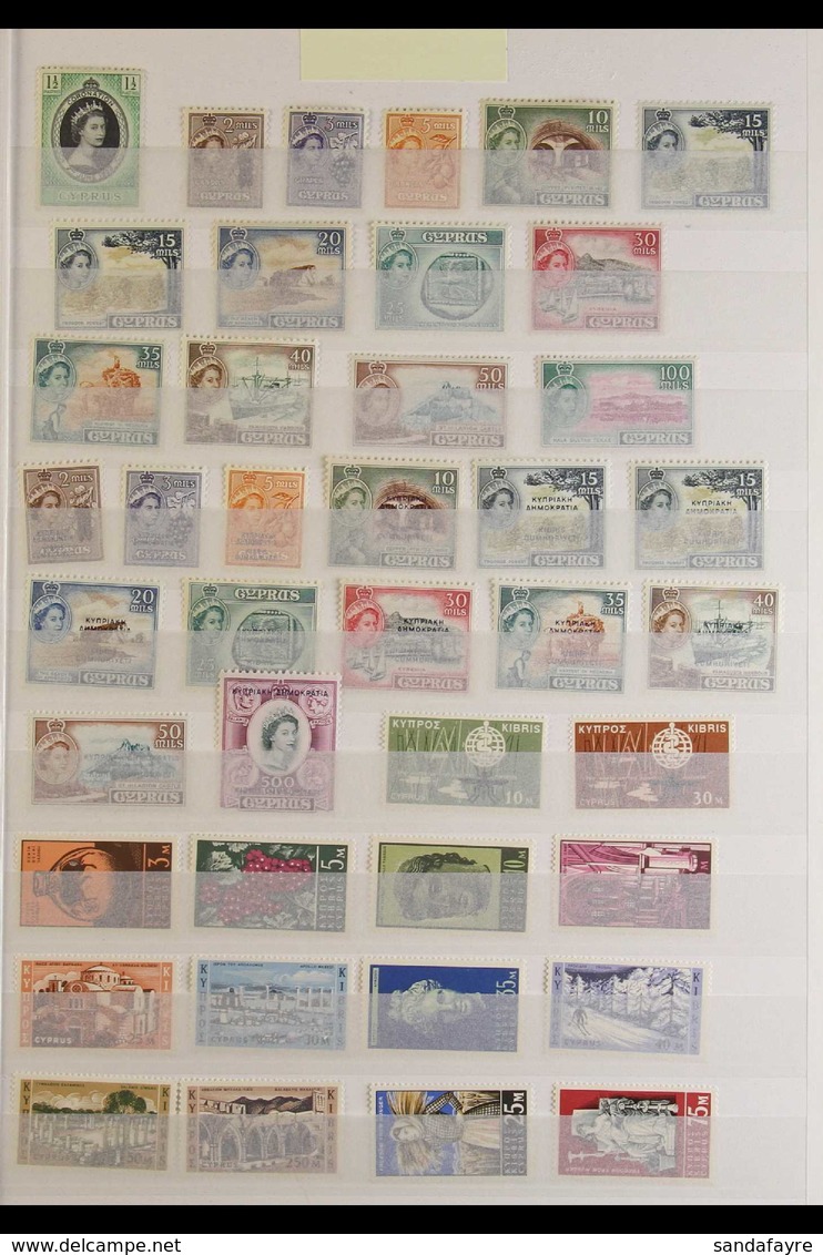 1953-2011 SUPERB NEVER HINGED MINT All Different Collection Displayed On Stockleaves. Note 1955-60 Definitive Set To 100 - Autres & Non Classés