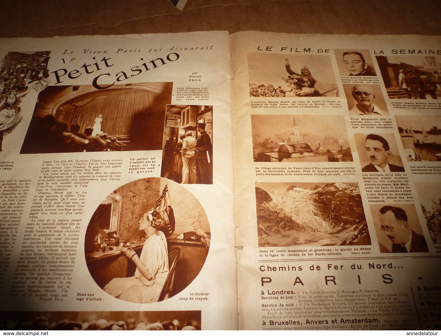 1931 VU ----->Séville;College girls (USA); Indochine (Saïgon,Hadong,Hongaï,etc); Ecole des Premieres avec Mimi Pinson;
