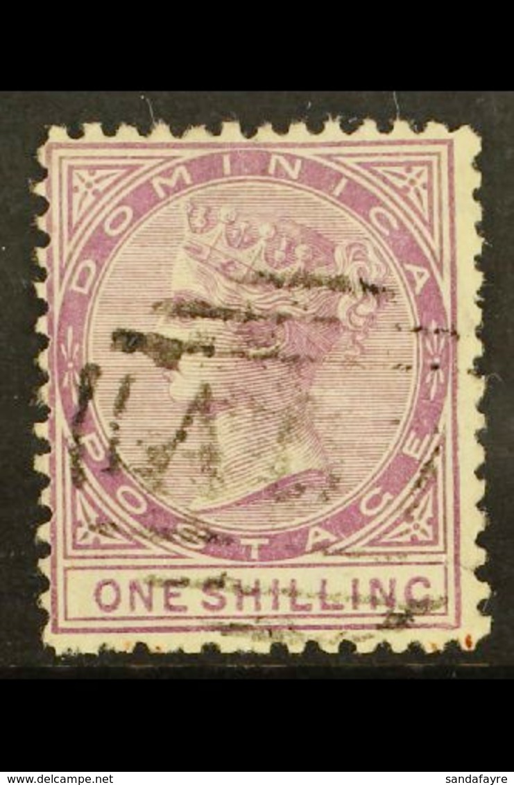 1874 1s Dull Magenta, CC Wmk, SG 3, Fine Used For More Images, Please Visit Http://www.sandafayre.com/itemdetails.aspx?s - Dominica (...-1978)