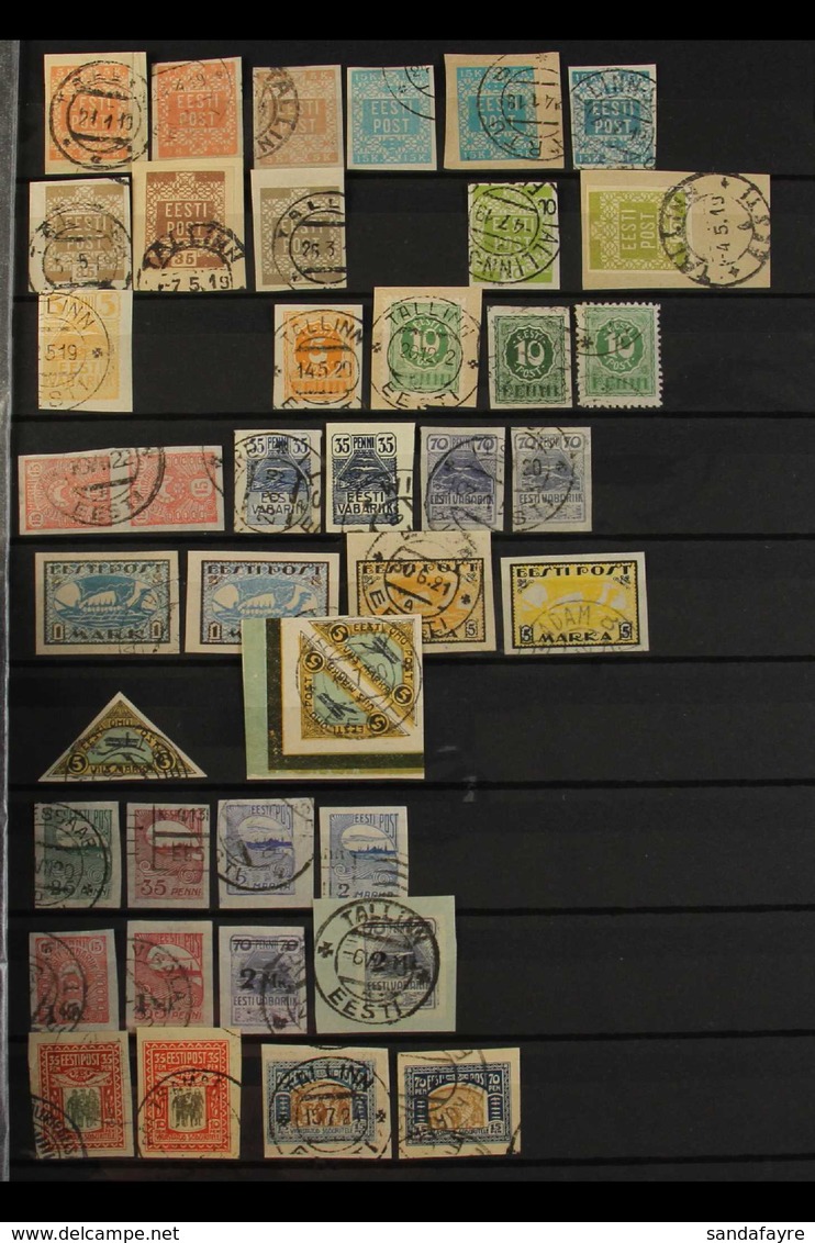 1918-40 SUPERB USED COLLECTION Mostly Complete Sets With Charity Sets And Airmails Including 1921-2 Red Cross Perf & Imp - Estland