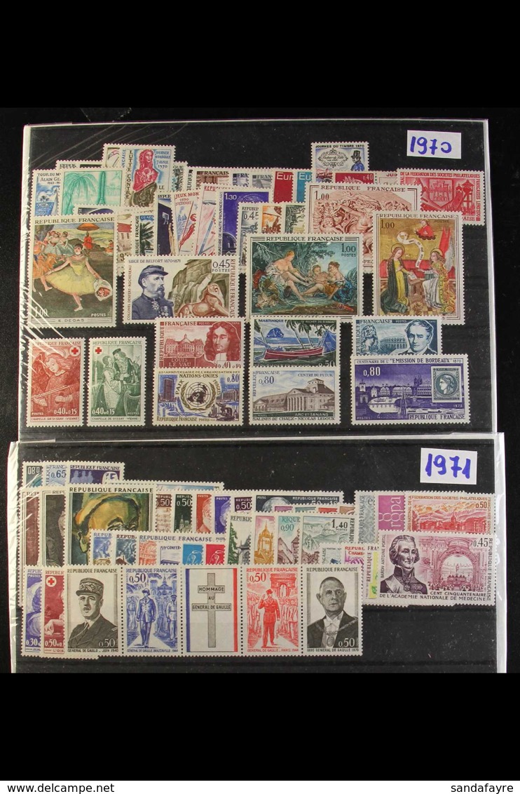 1970-1987 MINT / NHM POSTAL ISSUES COLLECTION Presented By Year On Stock Cards, Highly Complete For The Period For Comme - Sonstige & Ohne Zuordnung