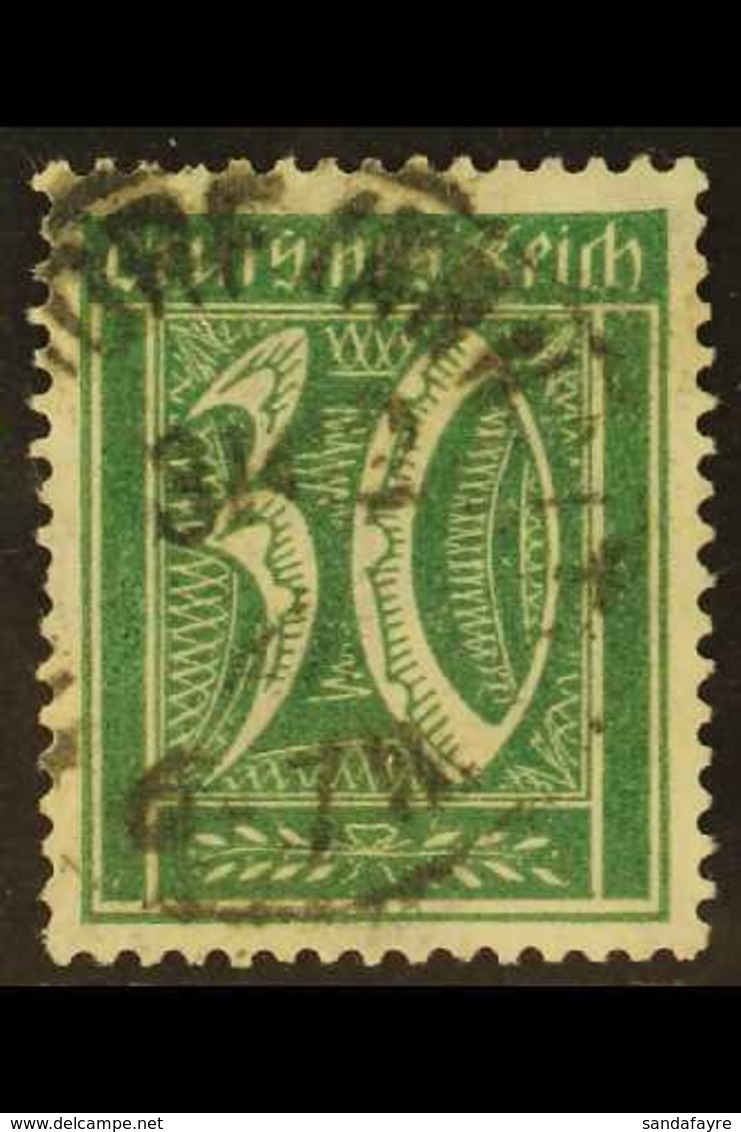 1921-22 30pf Blue-green (Michel 181, SG 180), Fine Used With Fully Dated "Neundorf" Cds Cancel, Expertized Kowollik & In - Autres & Non Classés