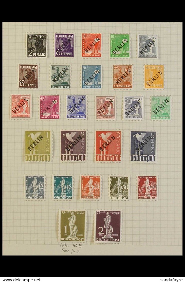 1948-1962 COMPREHENSIVE SUPERB MINT COLLECTION On Leaves, All Different, Almost COMPLETE For The Period, Includes 1948 B - Altri & Non Classificati