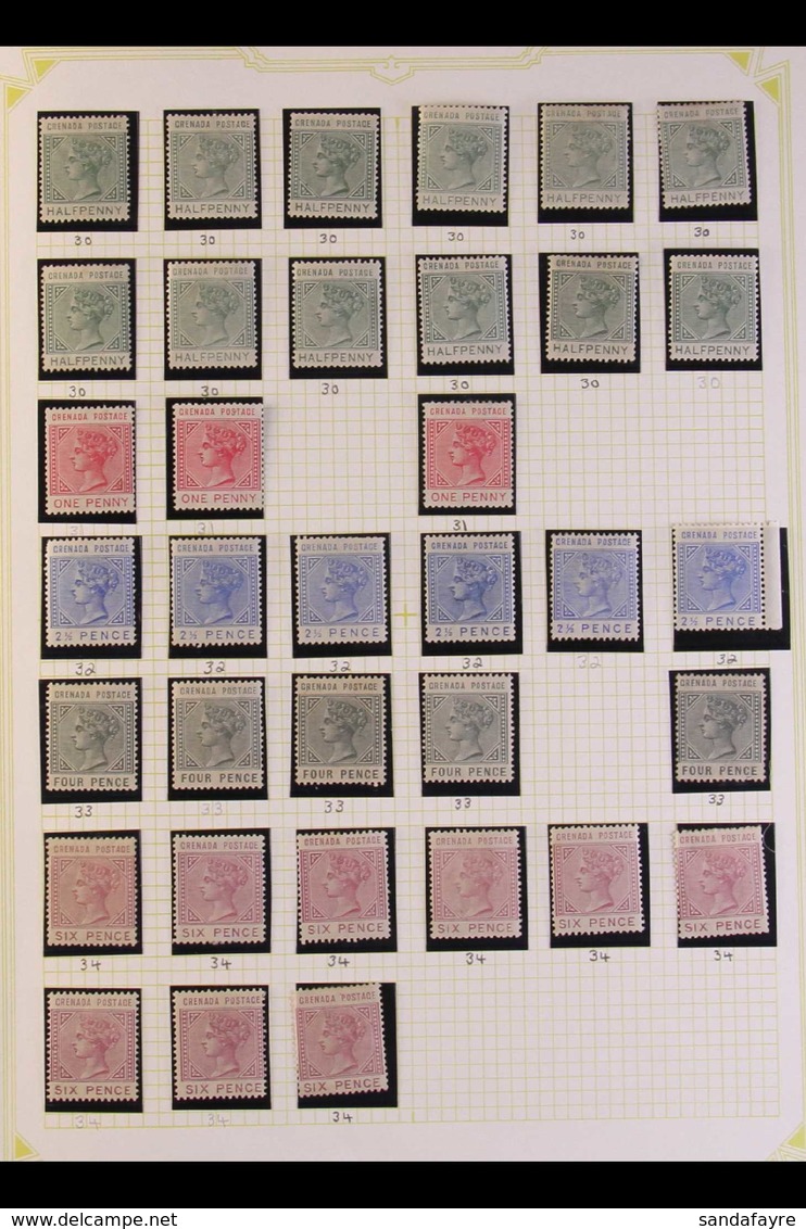 1883 SIDEFACE VICTORIA ISSUE Fresh And Attractive Mint Collection With Some Duplication With Values To 1s Pale Violet In - Grenada (...-1974)