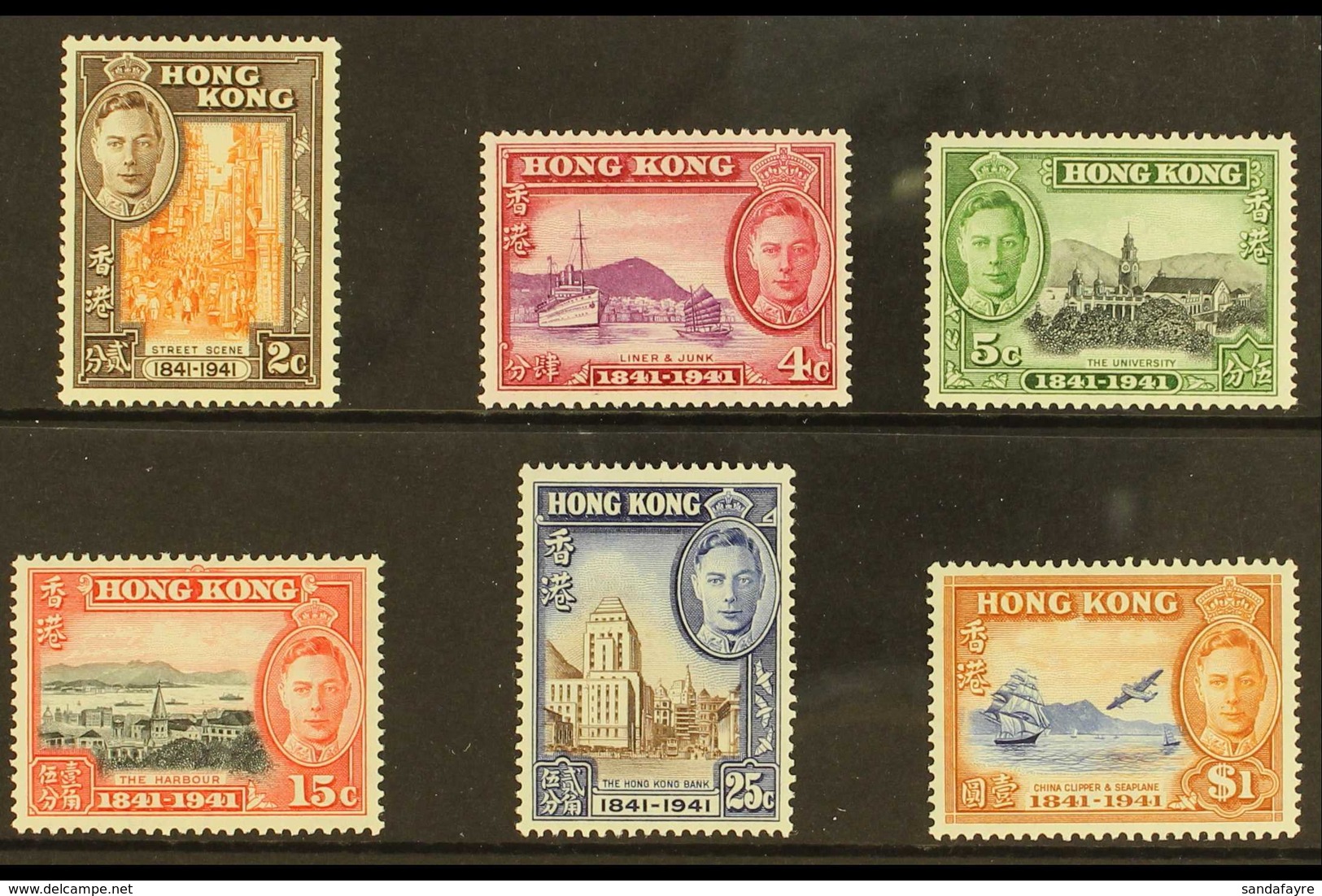 1941 Centenary Set, SG 163/68, Never Hinged Mint (6 Stamps) For More Images, Please Visit Http://www.sandafayre.com/item - Autres & Non Classés