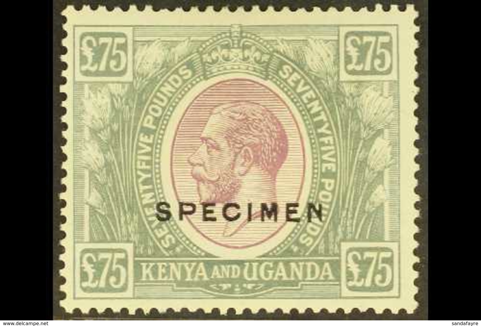 1922-27 £75 Purple And Grey, Overprinted "SPECIMEN",SG 104s, Superb Mint With Vibrant Fresh Colours, The Only Way To Get - Vide