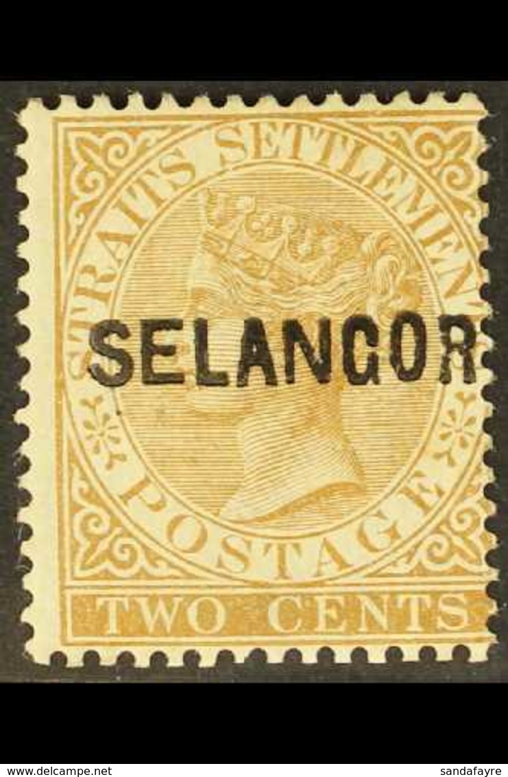 SELANGOR 1882-83 2c Brown Overprint Type 16 ("SE" And "N" Wide), SG 18, Mint, Fresh. For More Images, Please Visit Http: - Autres & Non Classés