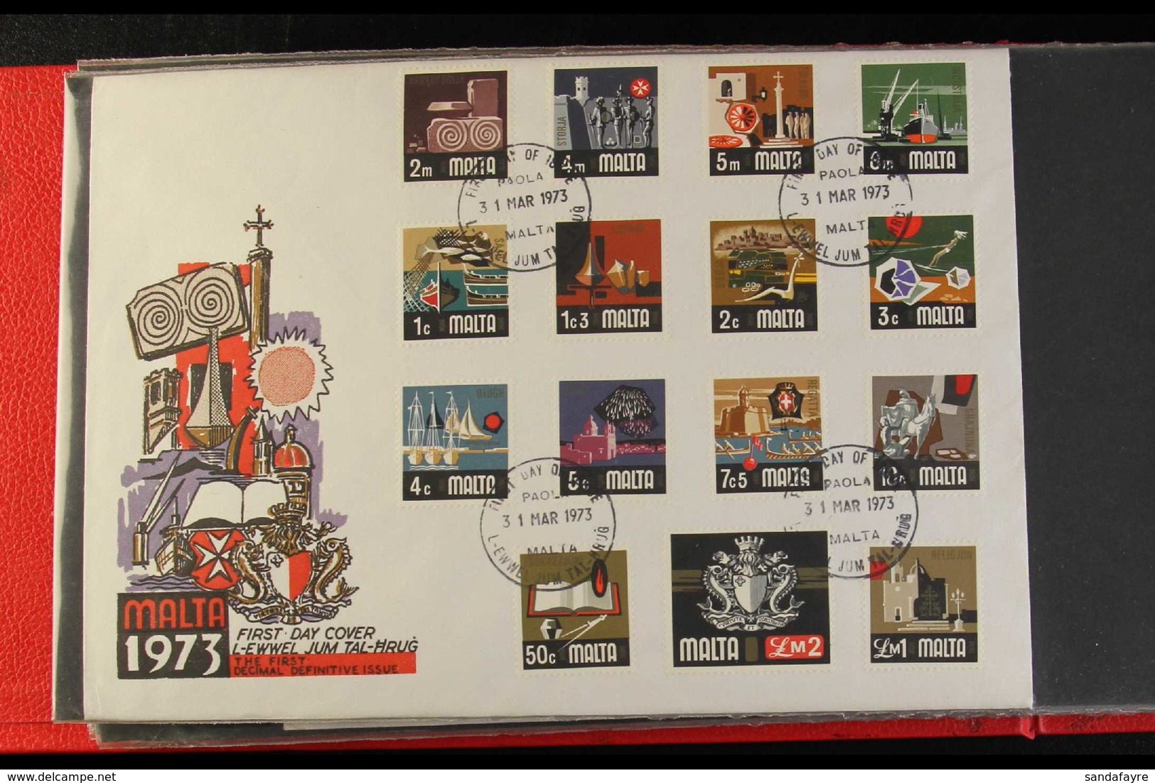 1969-1996 FIRST DAY COVERS. An All Different Collection Of Illustrated Unaddressed First Day Covers Housed In Two Cover  - Malta (...-1964)