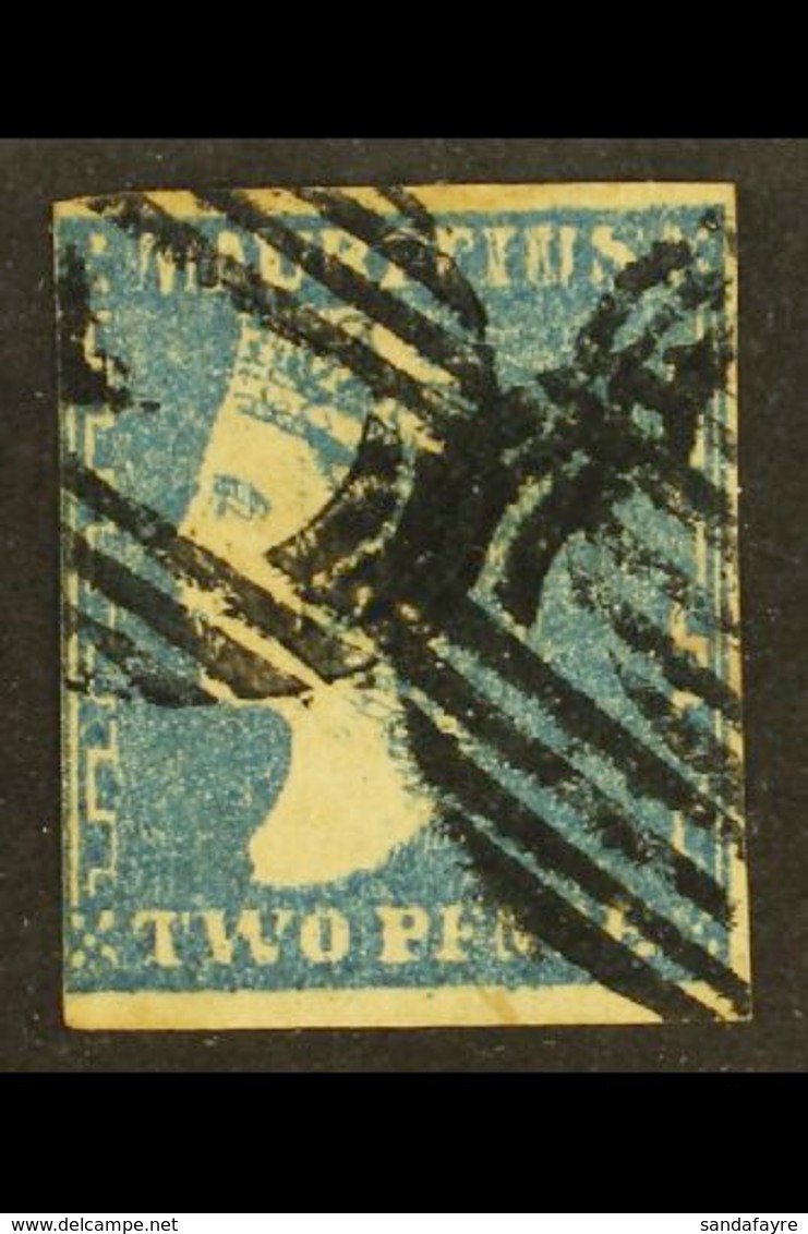 1859 "Dardenne" 2d Blue, SG 43a, 3 Margins, Used With Barred Cancels.  For More Images, Please Visit Http://www.sandafay - Maurice (...-1967)