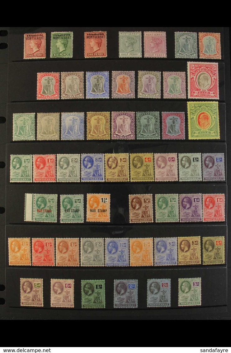 1876-1949 ALL DIFFERENT MINT COLLECTION. An Attractive Collection With Many Better/top Values, Sets & Perforation Varian - Montserrat
