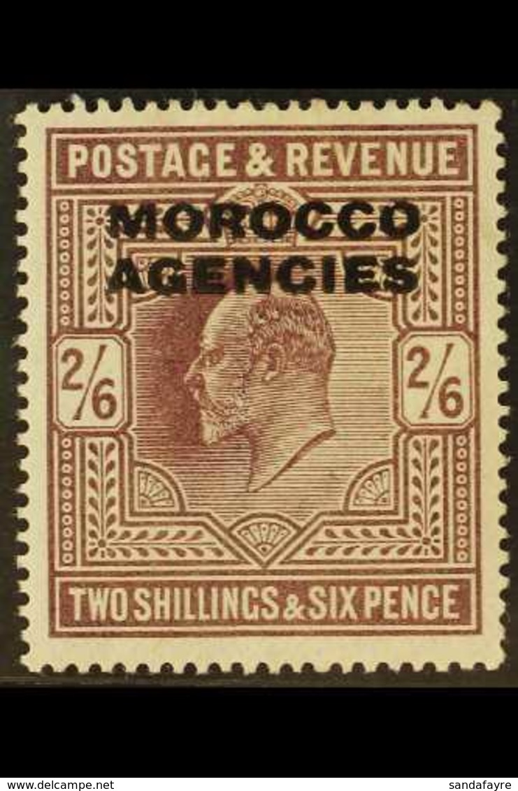 BRITISH CURRENCY 1907-13 Somerset House KEVII 2s6d Dull Reddish Purple, SG 41, Very Fine Mint. For More Images, Please V - Sonstige & Ohne Zuordnung